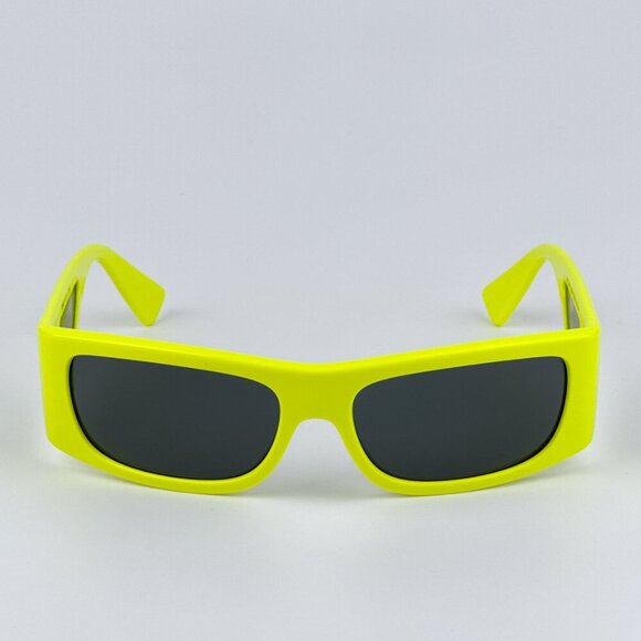 Versace VE4482 544987 BRAND NEW Sunglasses Yellow Fluo Grey Rectangular Unisex - Picture 1 of 11